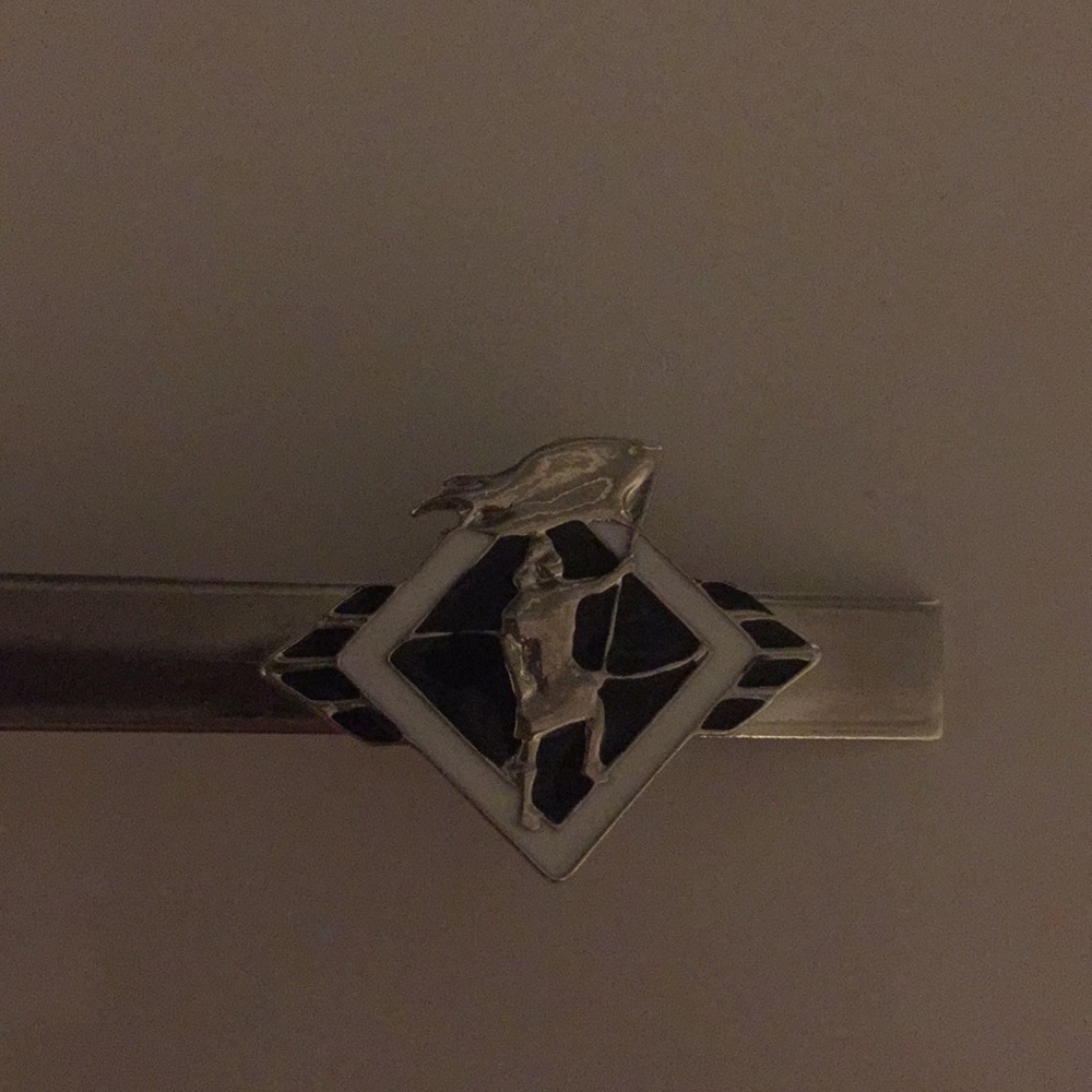 Tie clip with a emblem of captain moroni